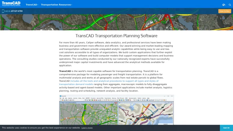 Homepage of TransCAD