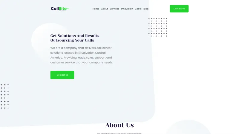 Homepage of Callsite Solutions