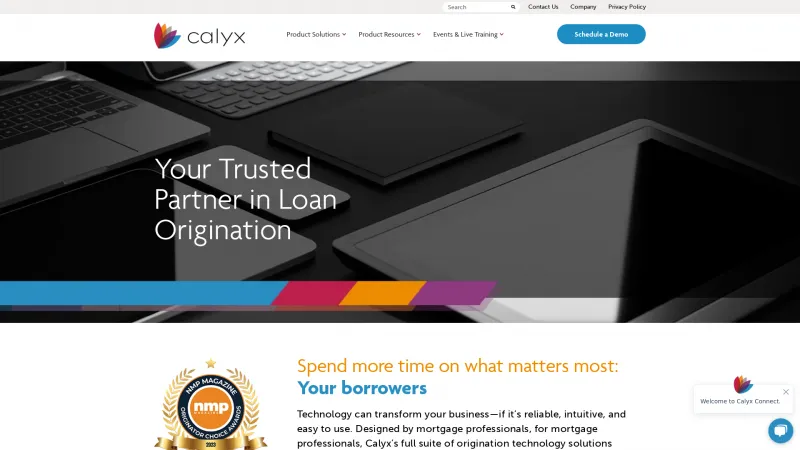 Homepage of Calyx Point