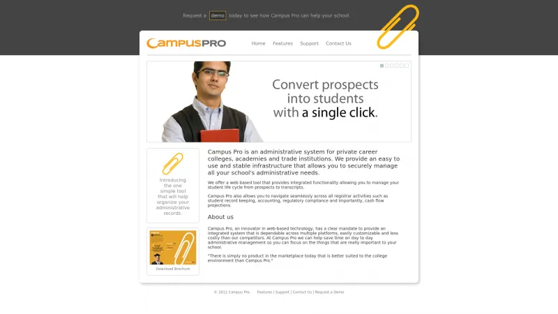 Homepage of Campus Pro