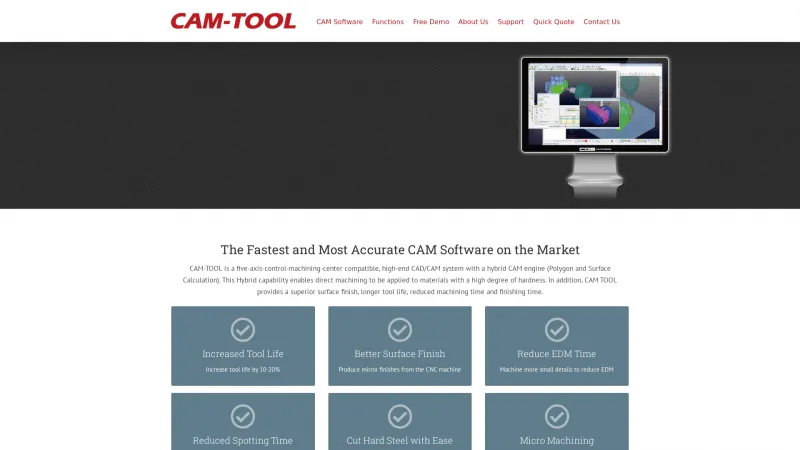 Homepage of CAM-TOOL