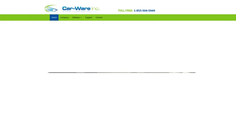 Homepage of Car-Ware