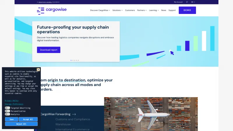 Homepage of BorderWise