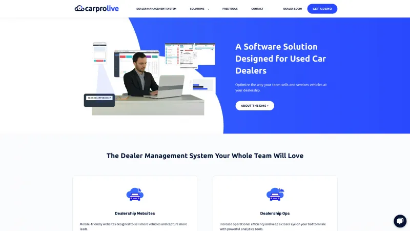 Homepage of Carprolive