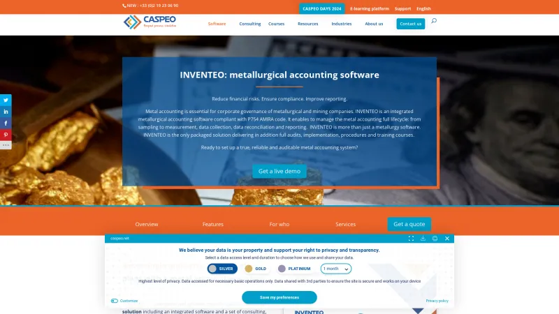 Homepage of INVENTEO