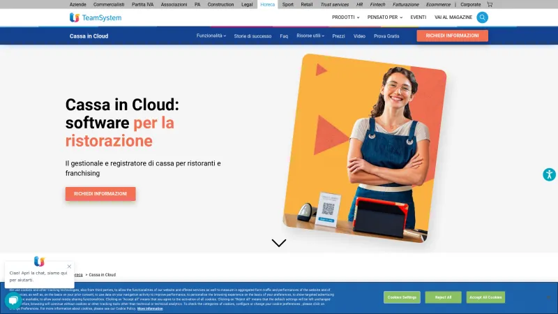 Homepage of Cassa in Cloud