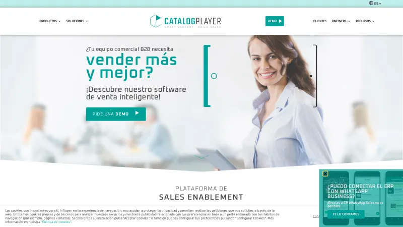 Homepage of CatalogPlayer