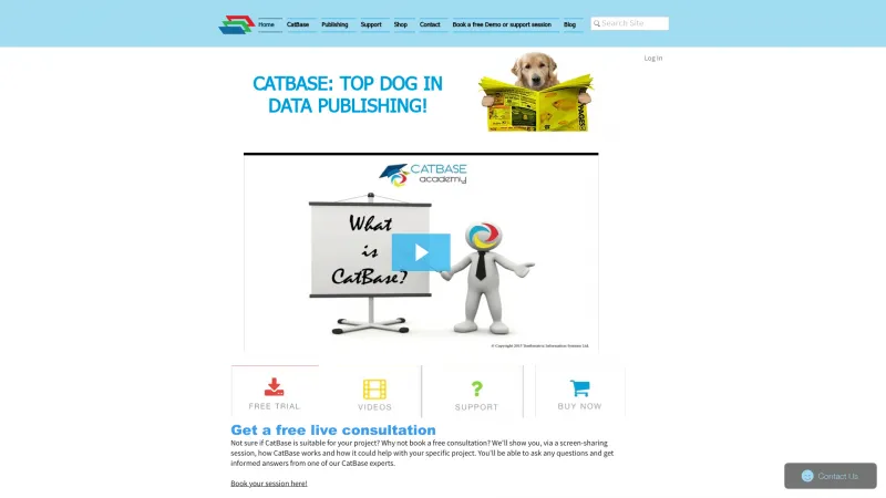 Homepage of CatBase