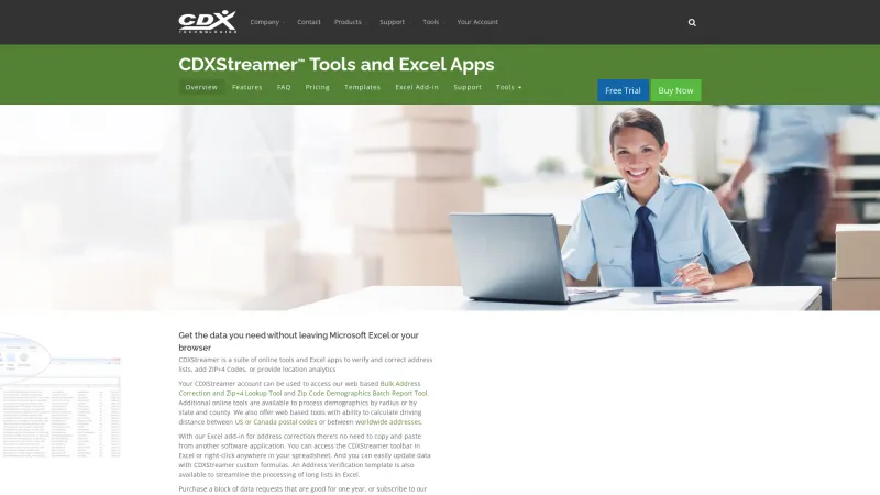 Homepage of CDXStreamer