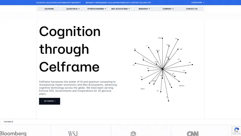 Homepage of Celframe CRM