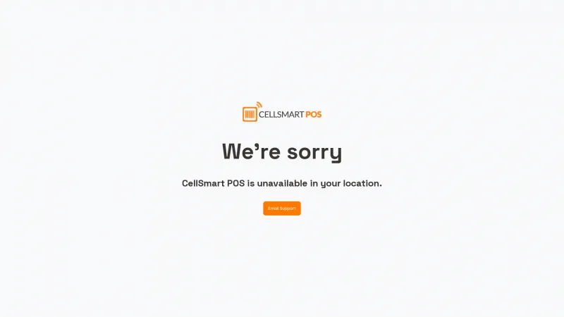 Homepage of CellSmart POS