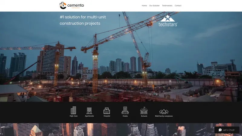 Homepage of Cemento