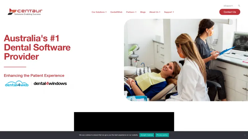 Homepage of Dental4Windows