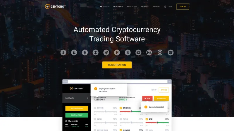 Homepage of Centobot