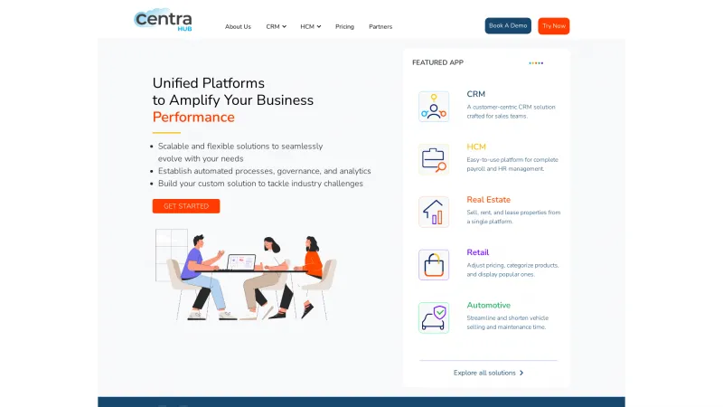 Homepage of Centra REMS