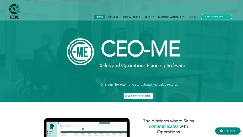 Homepage of CEO-ME