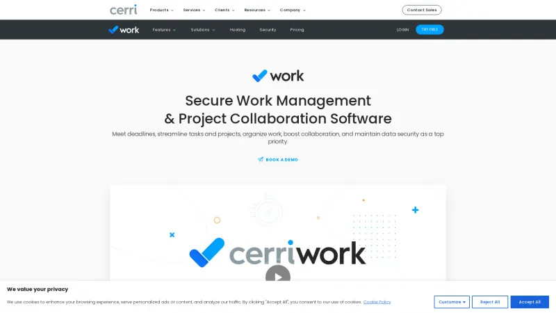 Homepage of Cerri Work