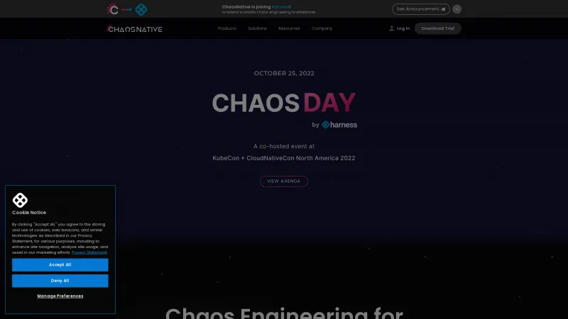 Homepage of ChaosNative Litmus