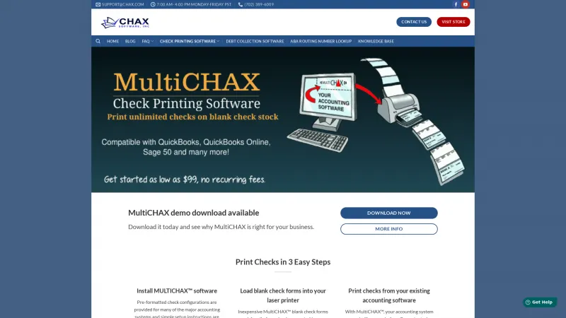 Homepage of MultiCHAX