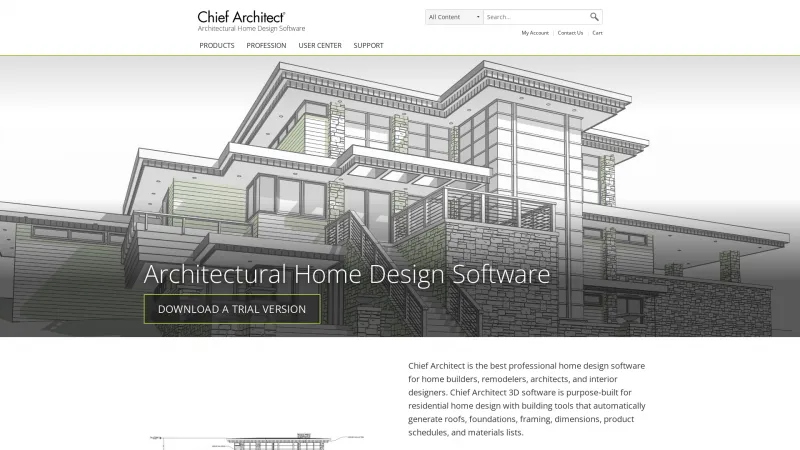 Homepage of Chief Architect