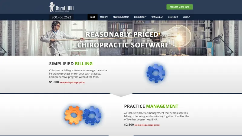 Homepage of Chiro8000