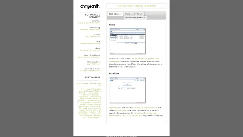 Homepage of Chrysanth Inventory Manager