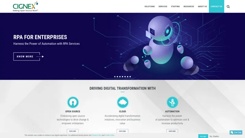 Homepage of CIGNEX