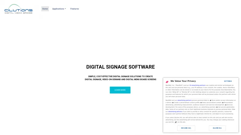 Homepage of Digital Media Bridge