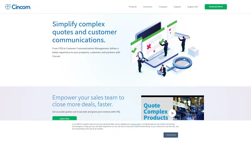 Homepage of Cincom CONTROL