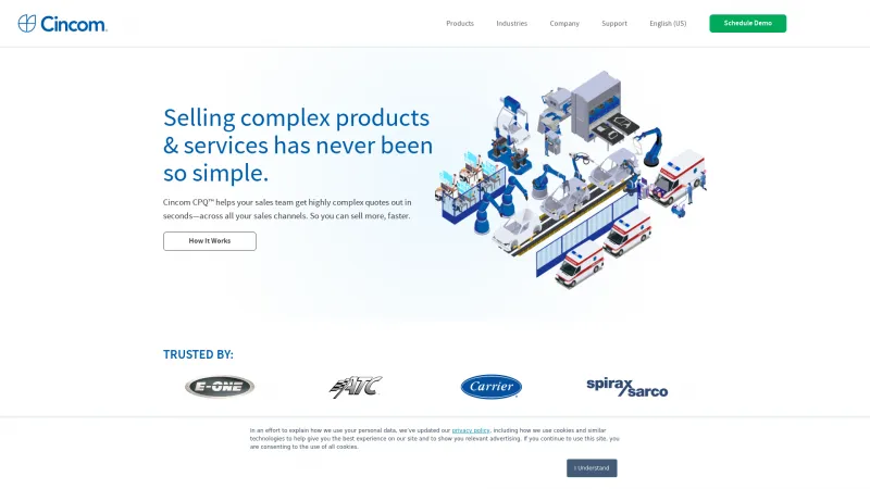 Homepage of CPQSync