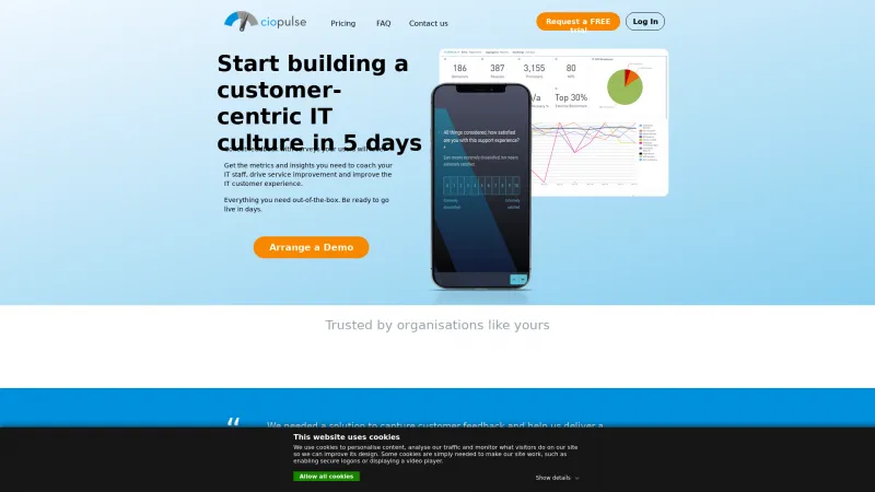 Homepage of CIOPulse