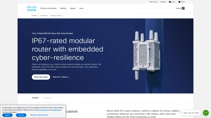 Homepage of Cisco Catalyst IR8100 Heavy Duty Series Routers