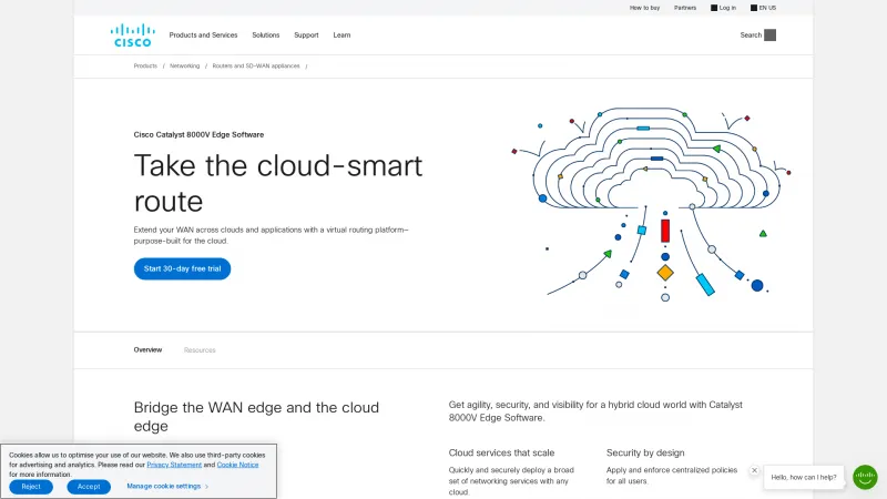 Homepage of Cisco Catalyst 8000V Edge Software