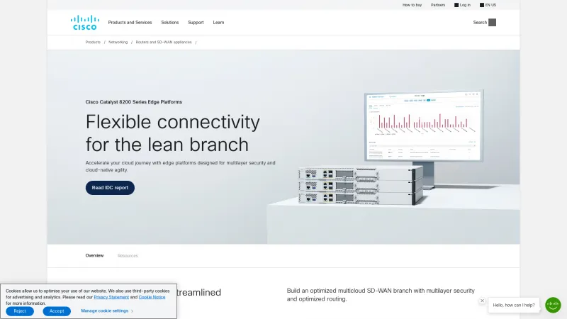 Homepage of Cisco Catalyst 8200 Series Edge Platforms