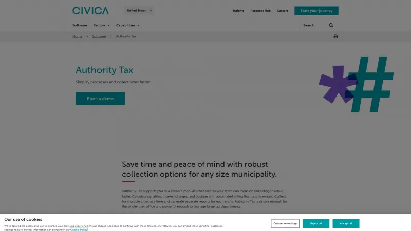 Homepage of Authority Tax