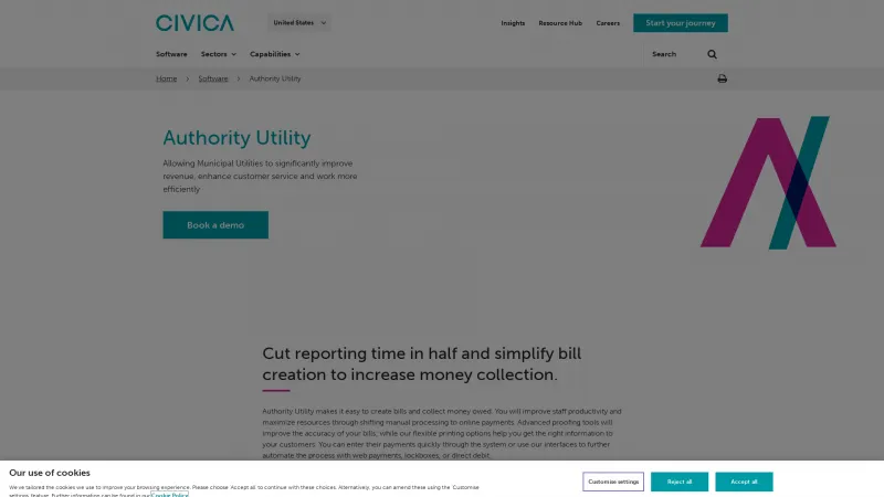 Homepage of Authority Utility