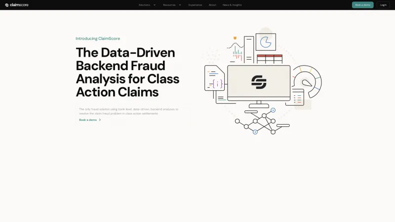 Homepage of ClaimScore