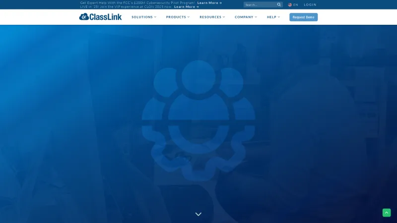 Homepage of ClassLink