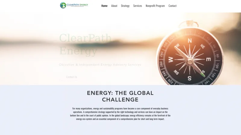 Homepage of ClearPath 360