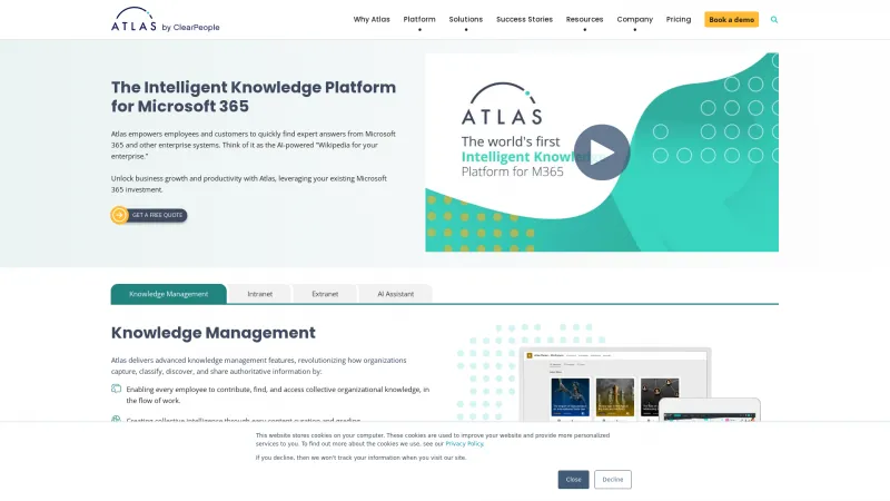 Homepage of Atlas Digital Workspace