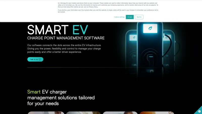 Homepage of Clenergy EV