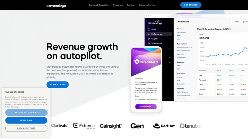 Homepage of Cleverbridge