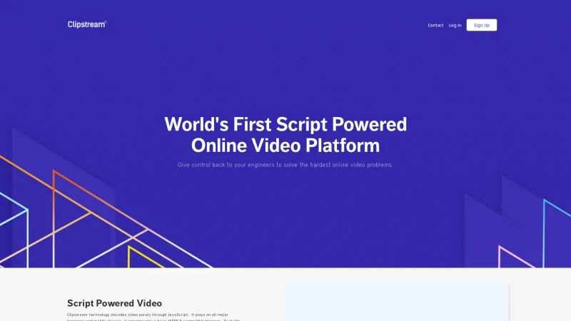 Homepage of Clipstream