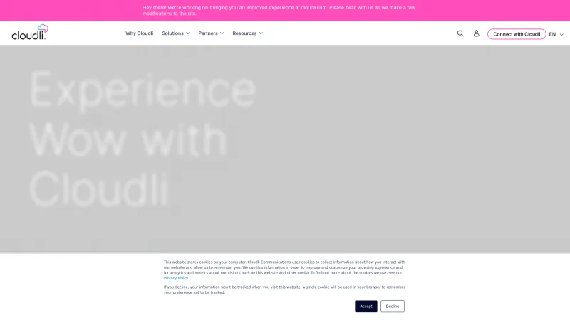 Homepage of Cloudli