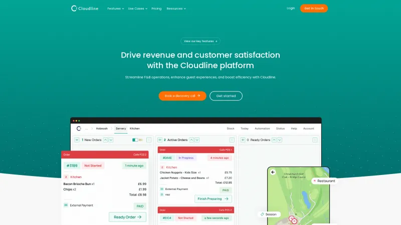 Homepage of Cloudline