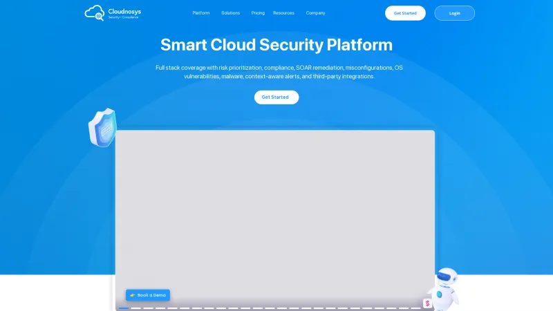 Homepage of Cloudnosys