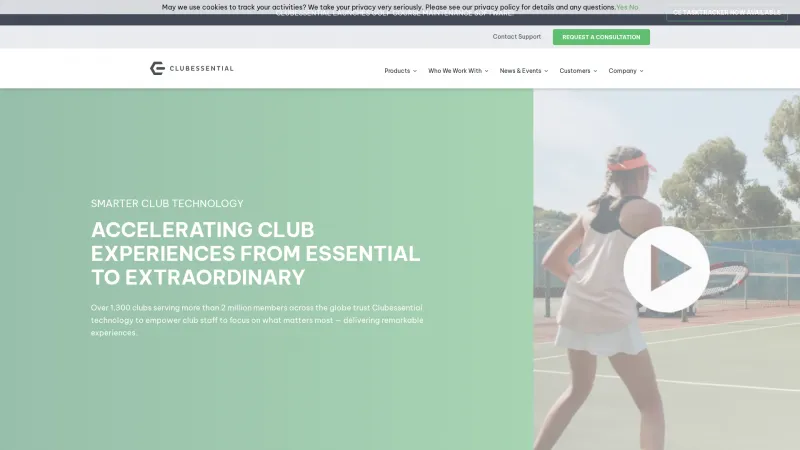 Homepage of Clubessential