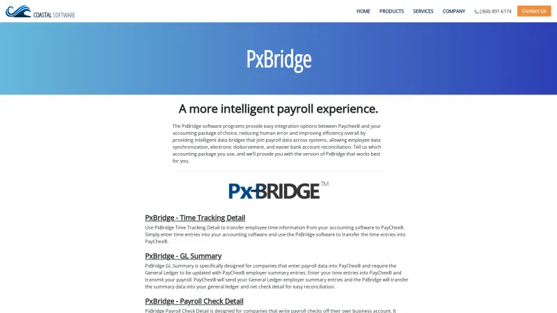 Homepage of PxBridge