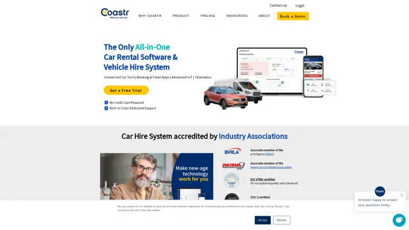 Homepage of Coastr