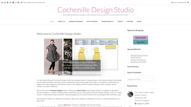 Homepage of Garment Designer